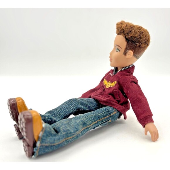 2002 Bratz Boyz New Fashions Dylan Doll Dressed Zip Up Shirt Jeans & Boots EUC - Picture 12 of 16